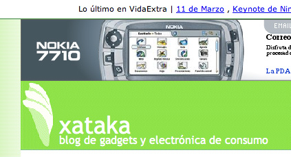 Publicidad de Nokia en Xataka