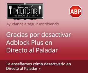 ¿Usas Adblock Plus en Directo al Paladar? Ver cómo desactivarlo para directoalpaladar.com